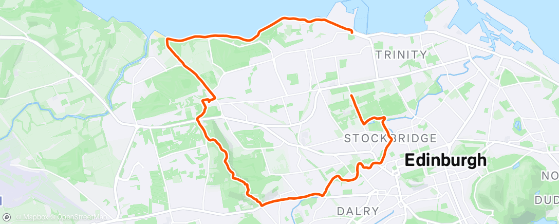 Map of the activity, Morning Run