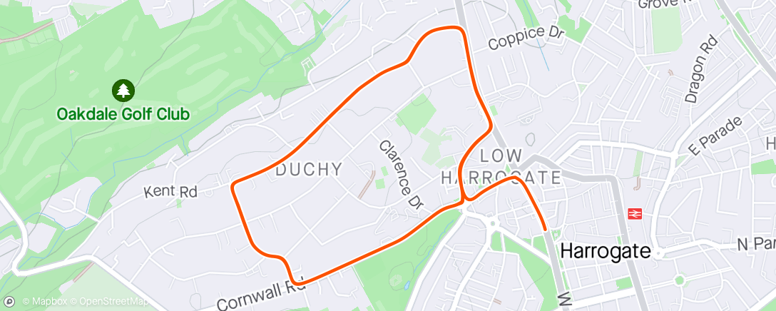Map of the activity, Zwift - Zone 2 in Yorkshire