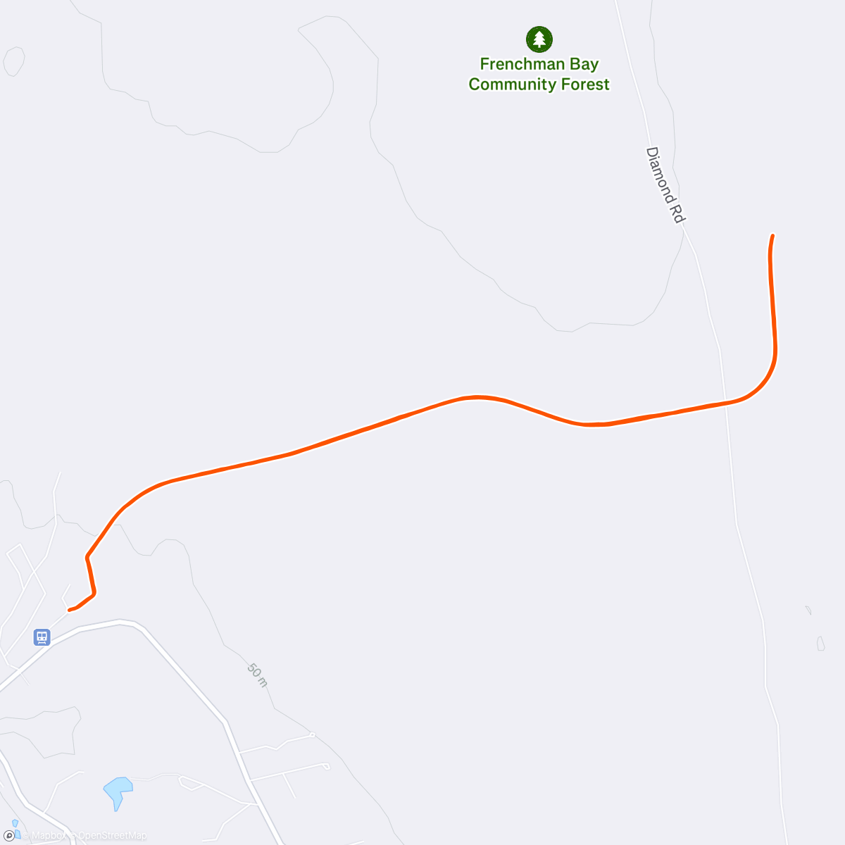 Map of the activity, 5 day streak for 100 miles this month