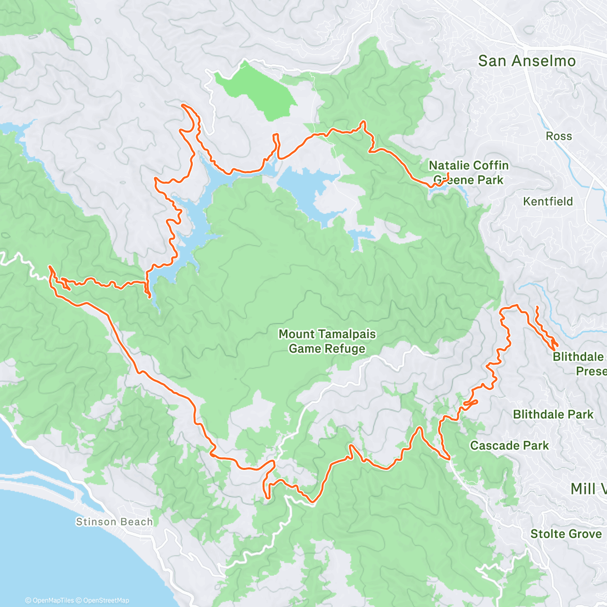 Map of the activity, Watching the sun set ❤️
