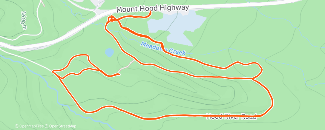 Map of the activity, Morning Nordic Ski