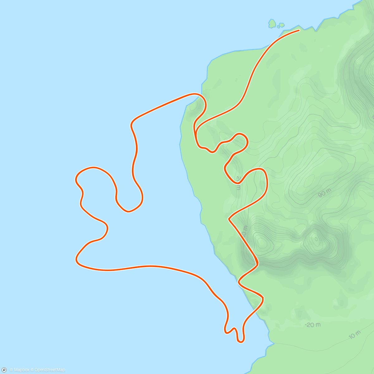 Mapa da atividade, Zwift - Race: Stage 3: Lap It Up - Seaside Sprint (C) on Seaside Sprint in Watopia