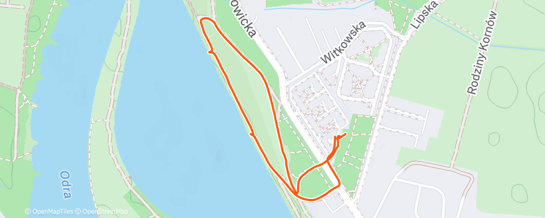 Map of the activity, Evening Walk