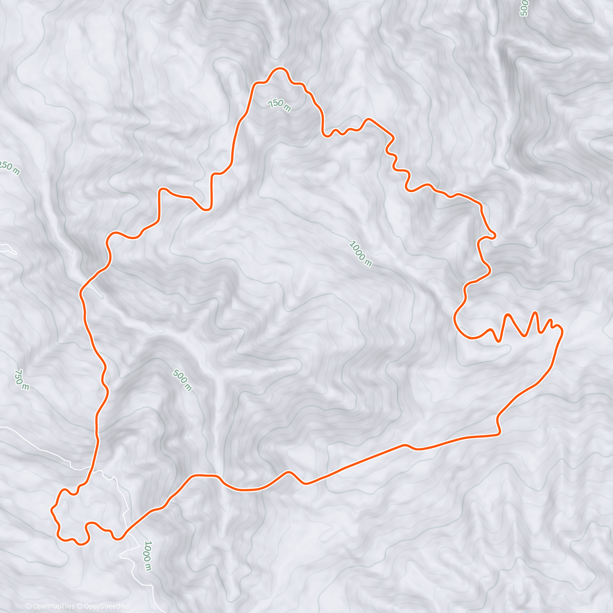 Map of the activity, Zwift