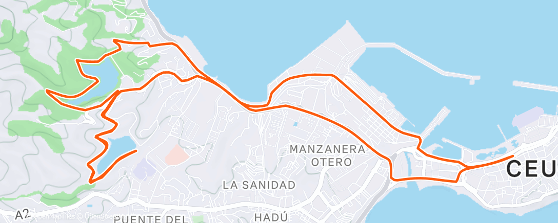 Map of the activity, Afternoon Ride