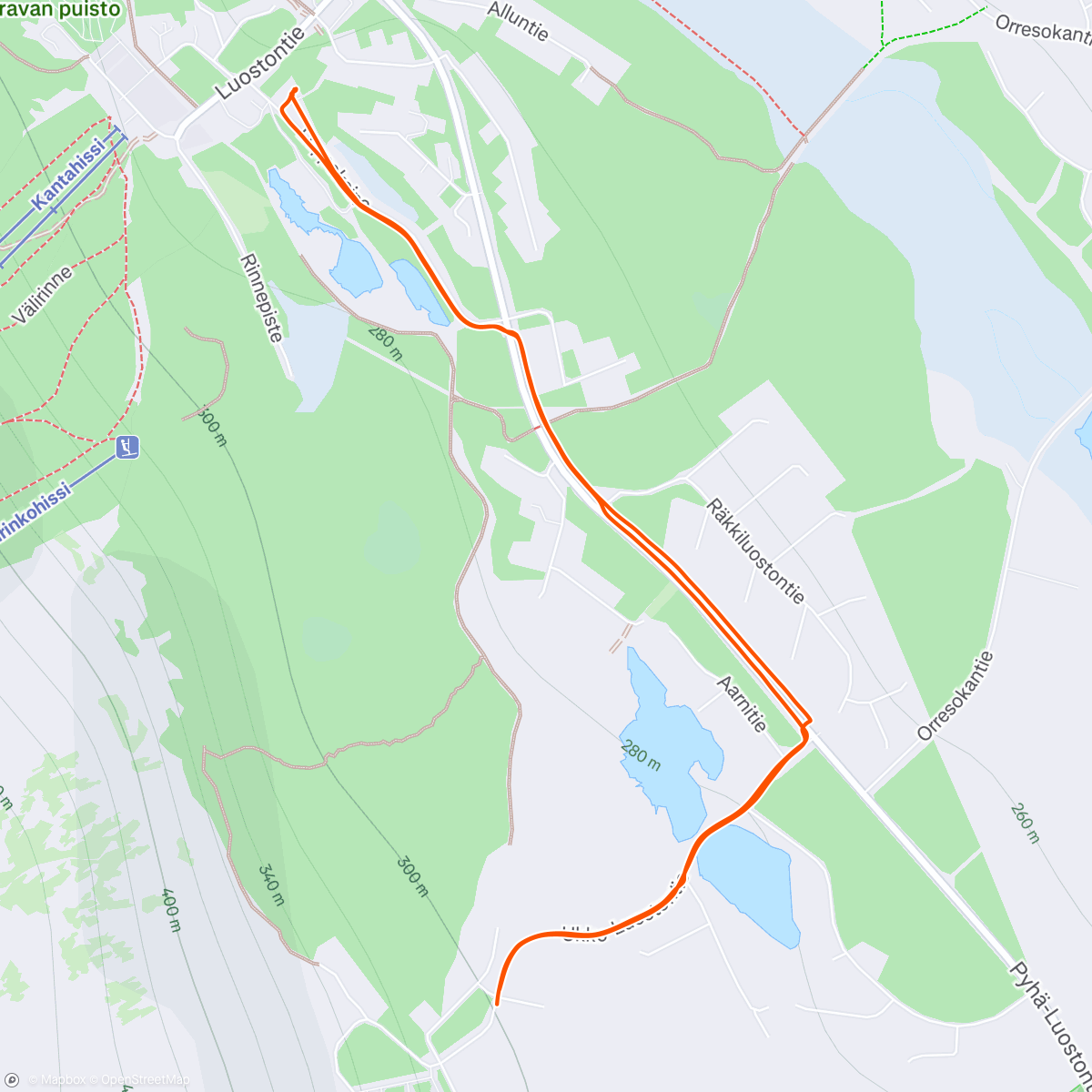 Map of the activity, Bissel wie Santa fühlen 🦌🛷