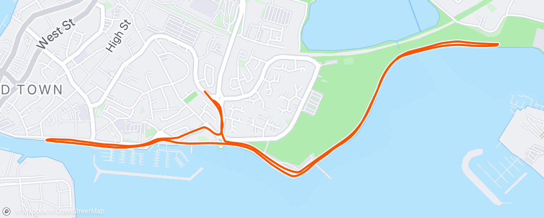 Map of the activity, Morning Run