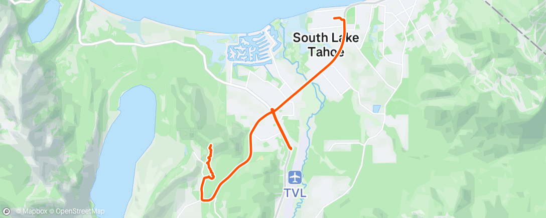 Map of the activity, Afternoon Hike