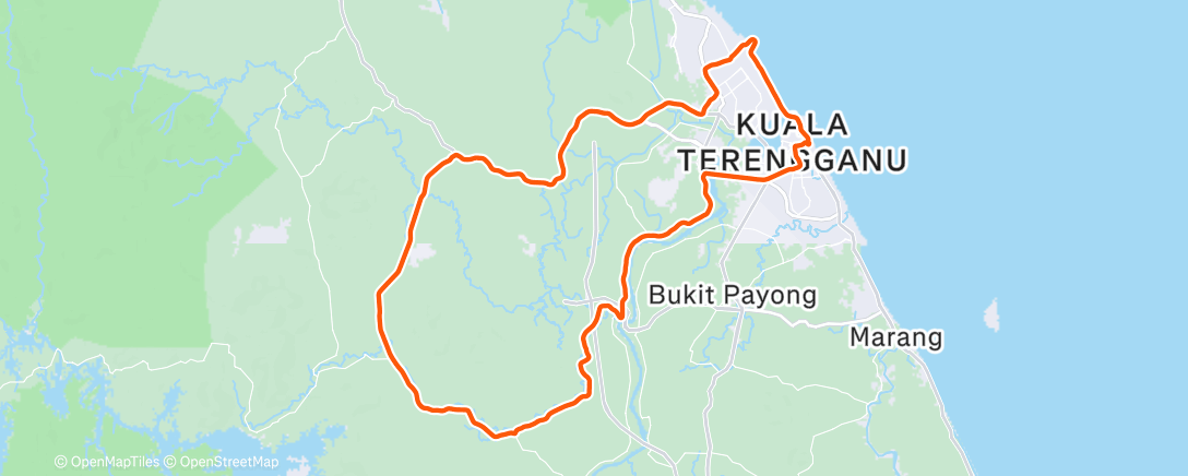 Map of the activity, Morning Ride