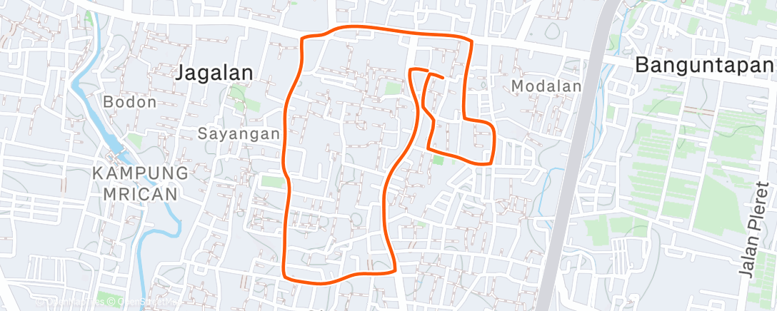 Map of the activity, Morning Ride