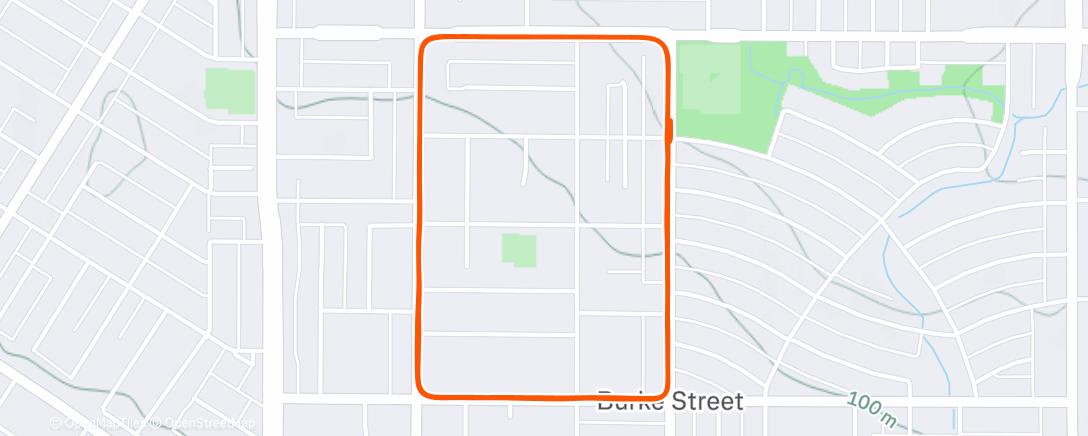 Map of the activity, Cycling - temporarily on racing bicycle