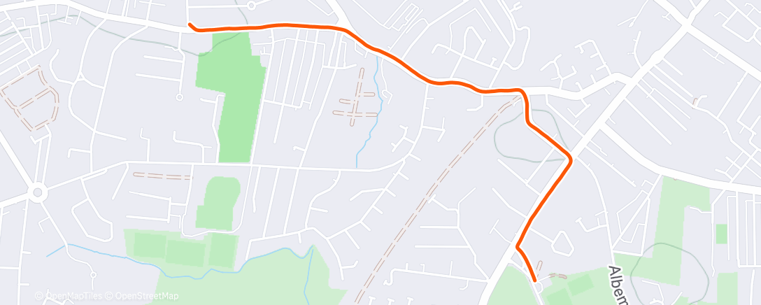 Map of the activity, Morning Run