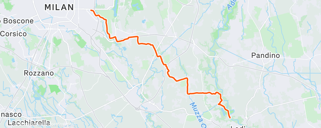 Map of the activity, Rientro post Christmas lunch 😅