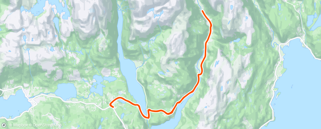 Map of the activity, Hålandsdalen