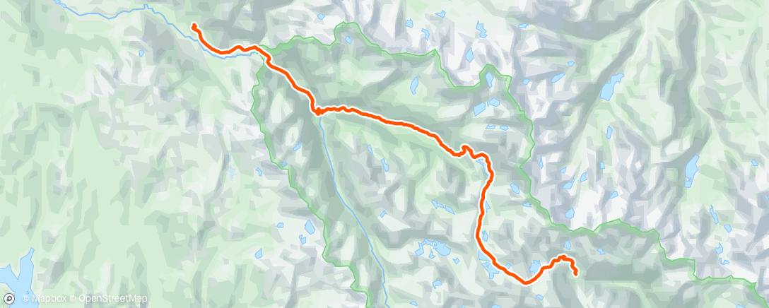 Map of the activity, Pacific Crest Trail: Day 63