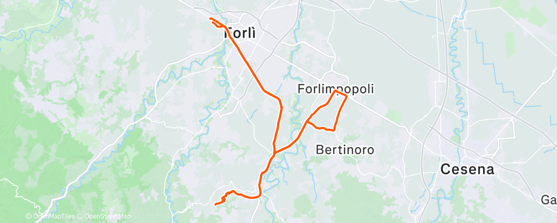 Map of the activity, Day test x Cami