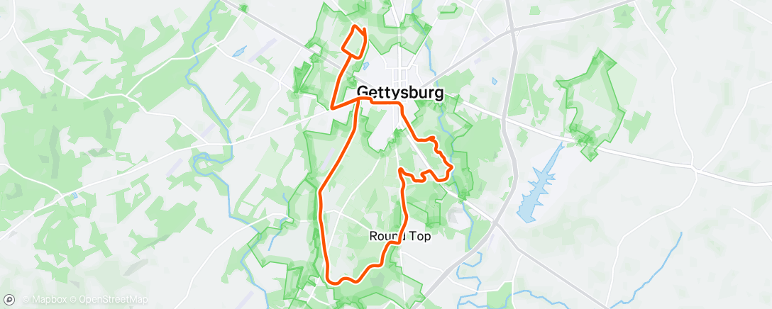 Map of the activity, Afternoon Ride