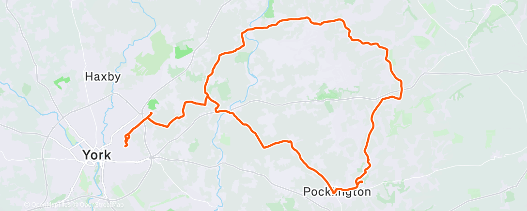 Map of the activity, Morning Ride