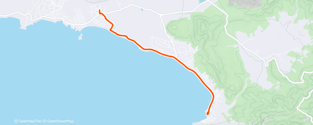 Map of the activity, Morning Hike
