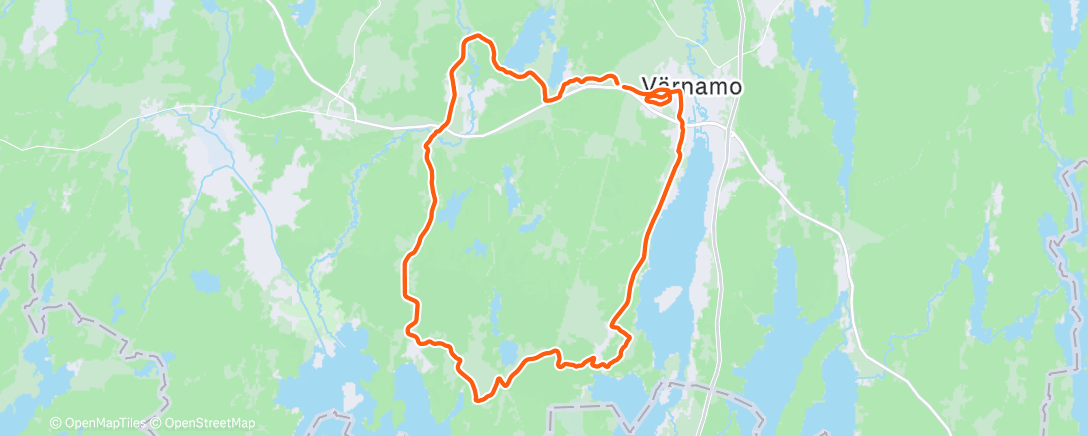Map of the activity, Morning Mountain Bike Ride