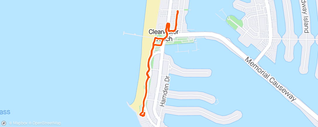 Map of the activity, Walk around town