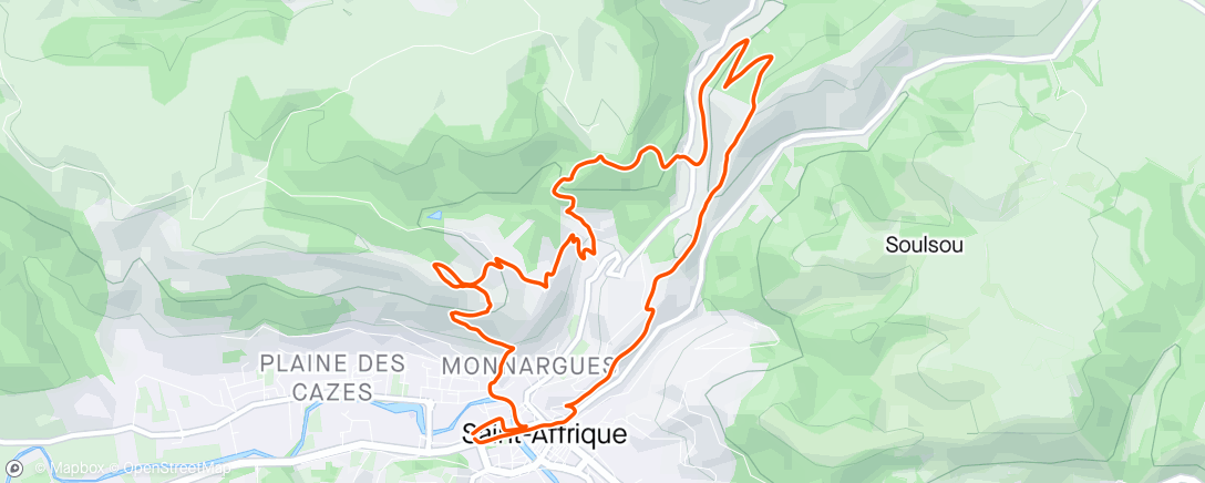 Mapa da atividade, La Mathieu ⛰️🏃🏻‍♂️🌳💪
