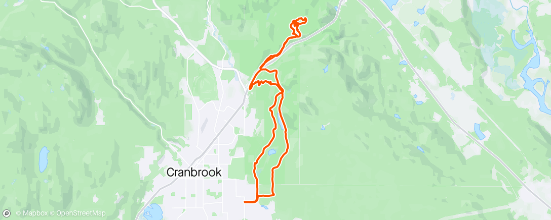 Map of the activity, E-MTB ride