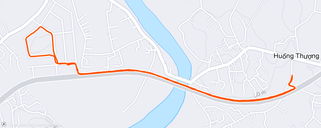 Map of the activity, Morning Run