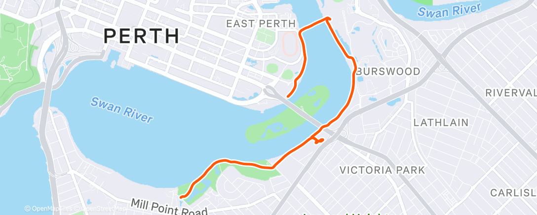 Map of the activity, Morning Ride