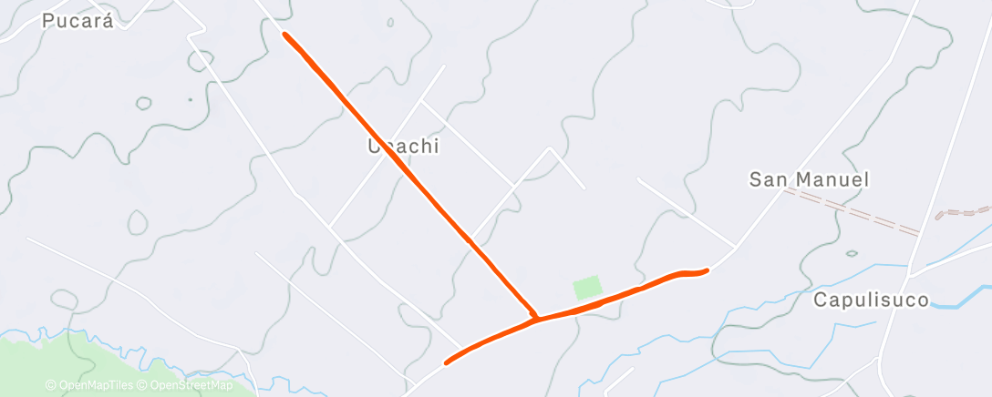 Map of the activity, Morning Run