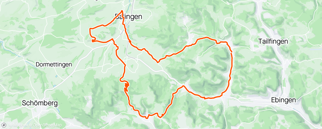 Mapa da atividade, E-Bike-Fahrt am Nachmittag