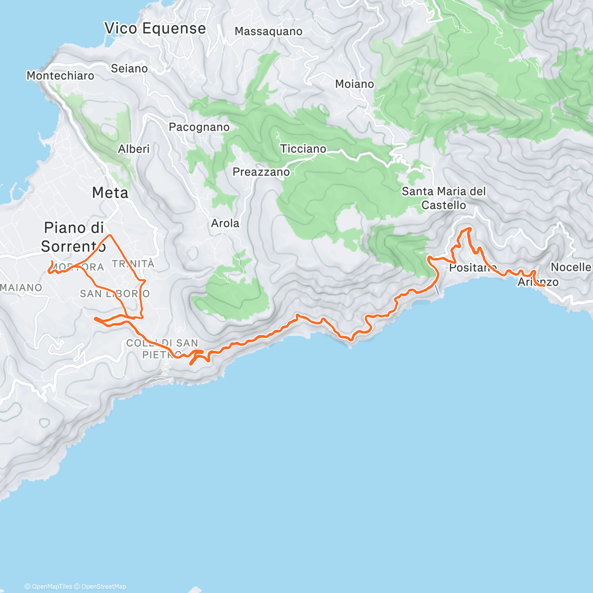 Map of the activity, Afternoon Mountain Bike Ride