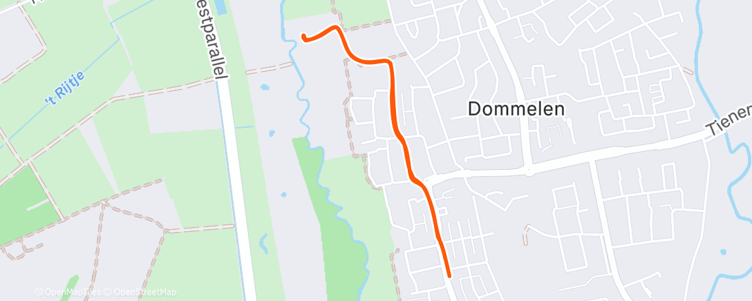 Map of the activity, Morning Walk