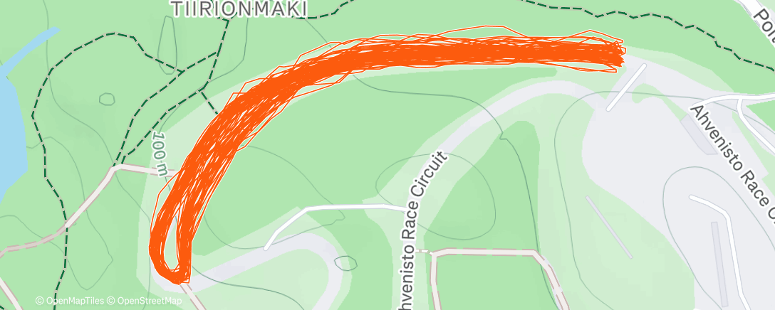 Map of the activity, Evening Nordic Ski