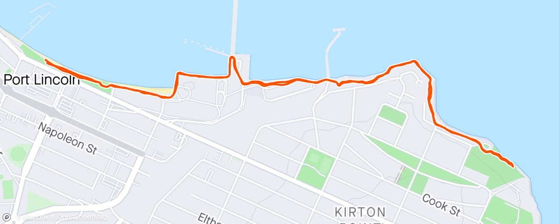 Mapa de la actividad, Morning Run