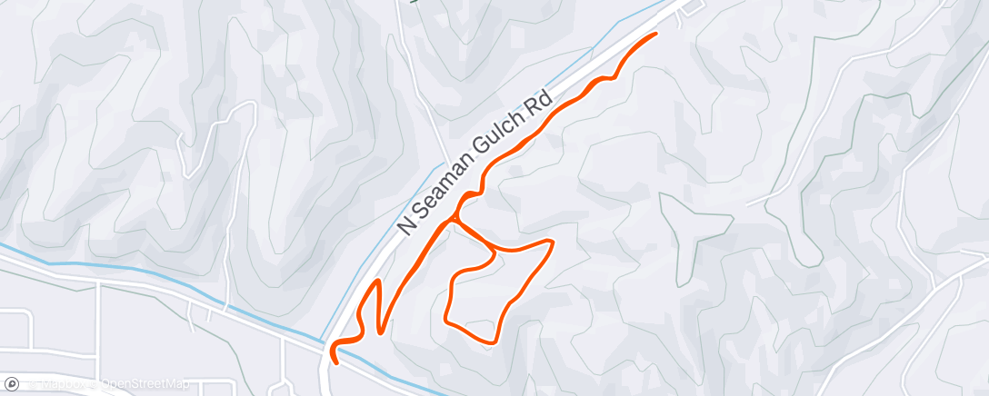Map of the activity, Morning Hike