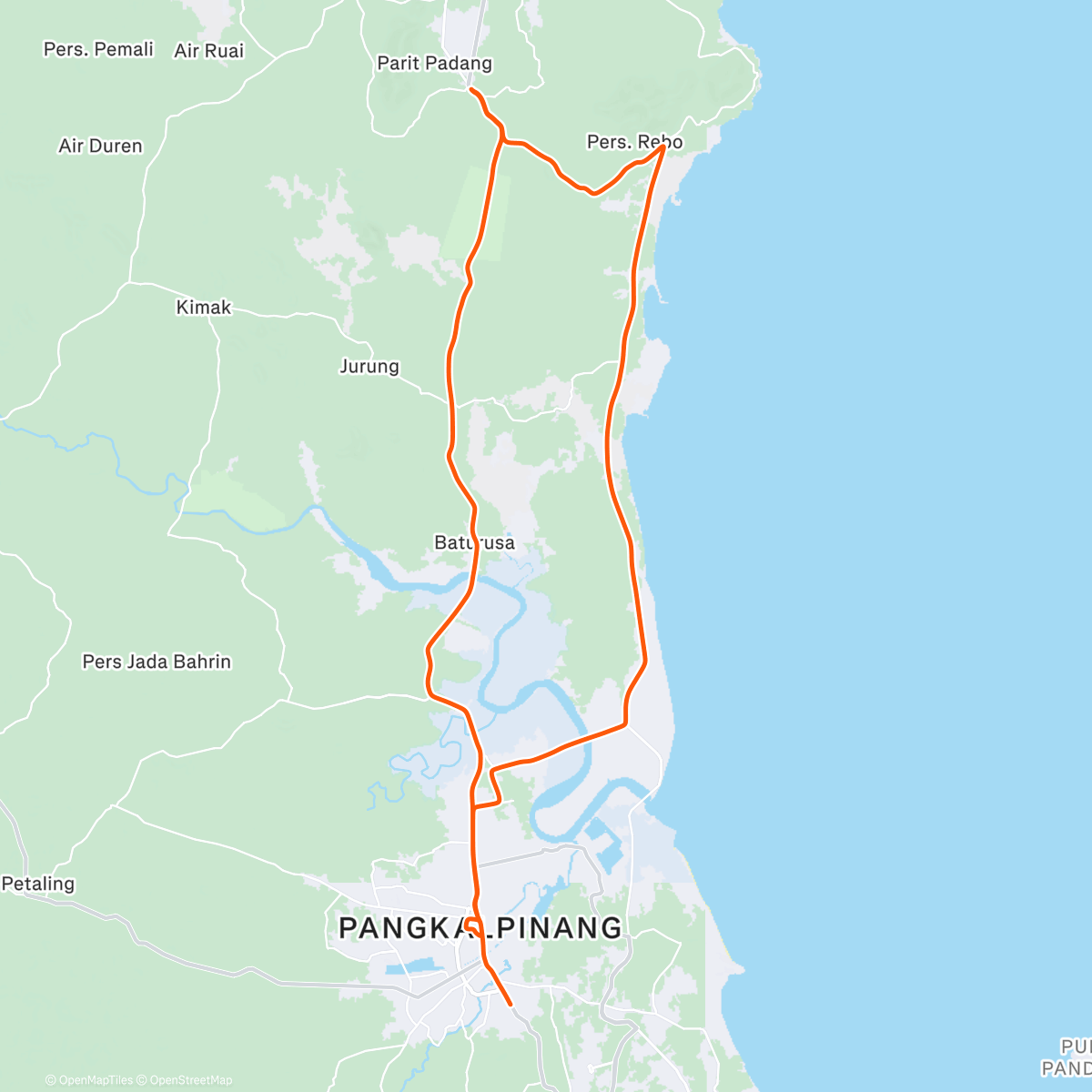 Карта физической активности (Morning Ride)