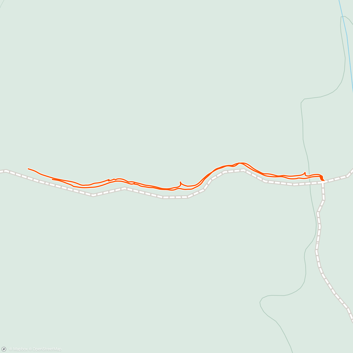 Map of the activity, Trail was closed