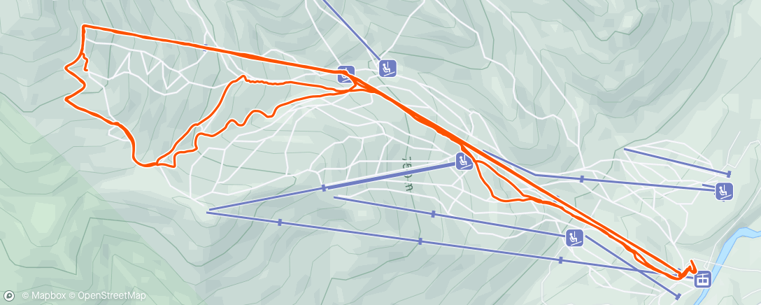 Map of the activity, Solar Eclipse Ski