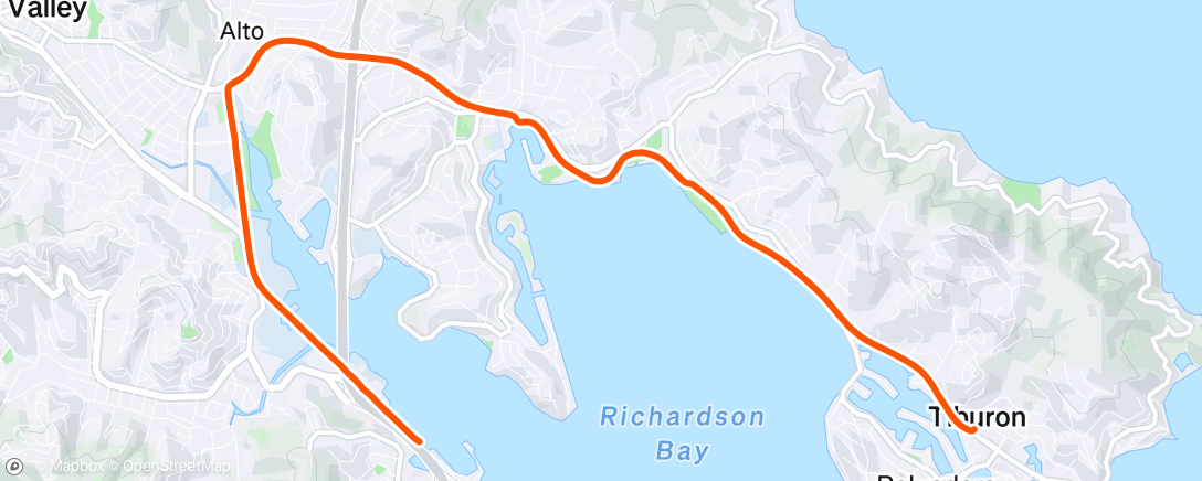 Map of the activity, Afternoon Ride