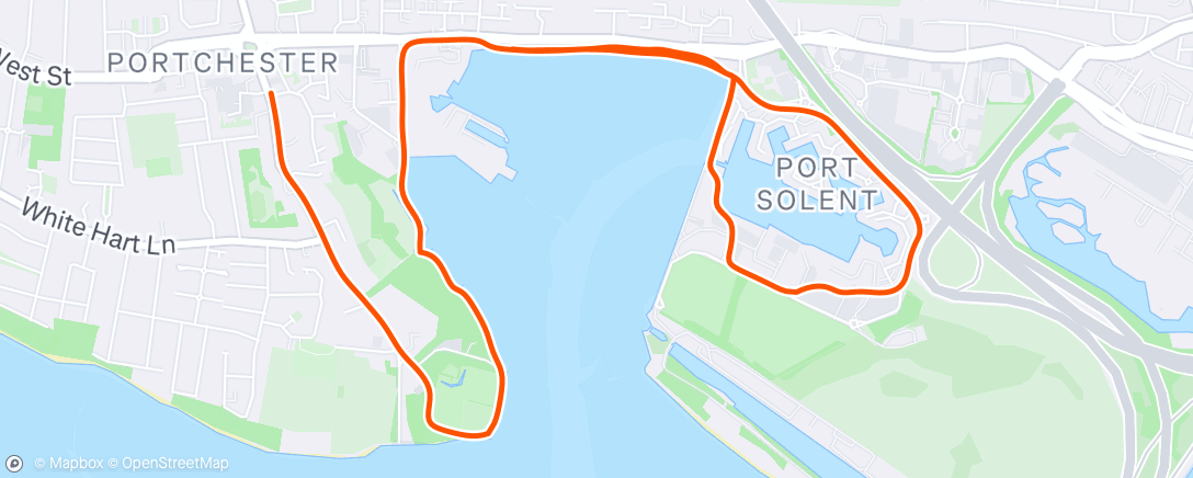 Map of the activity, 5 miles easy (trying!)