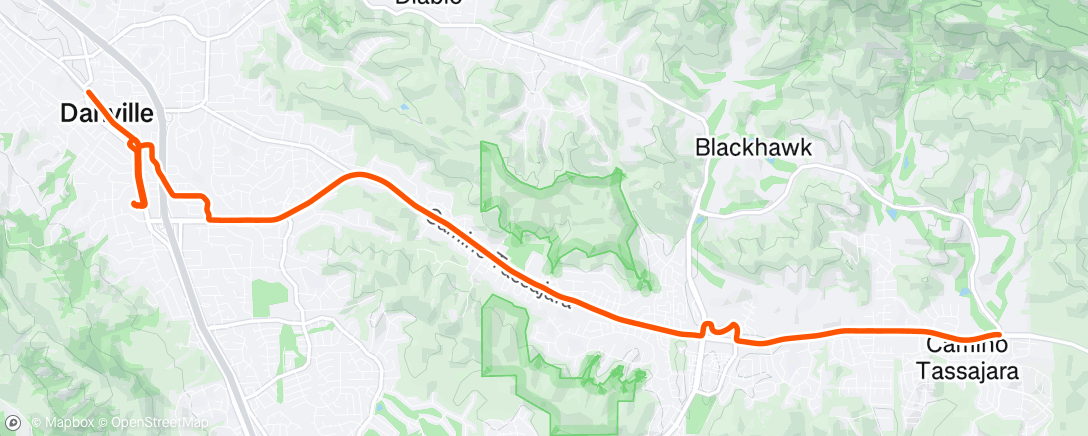 Карта физической активности (Morning Ride)