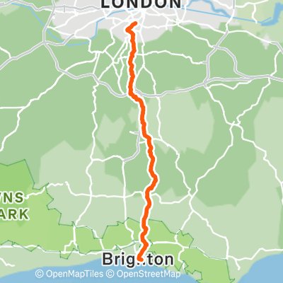 London to Brighton (BHF Official Route) | 53.4 mi Cycling Route on Strava