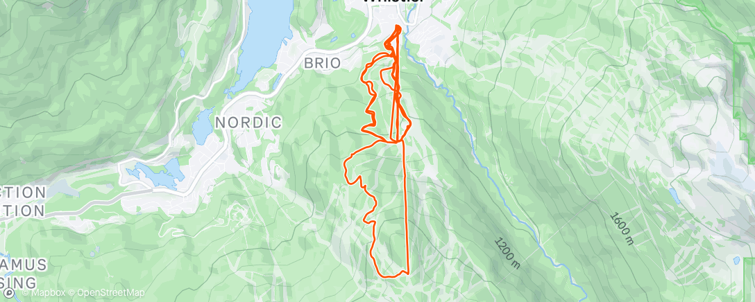 Map of the activity, Afternoon Mountain Bike Ride