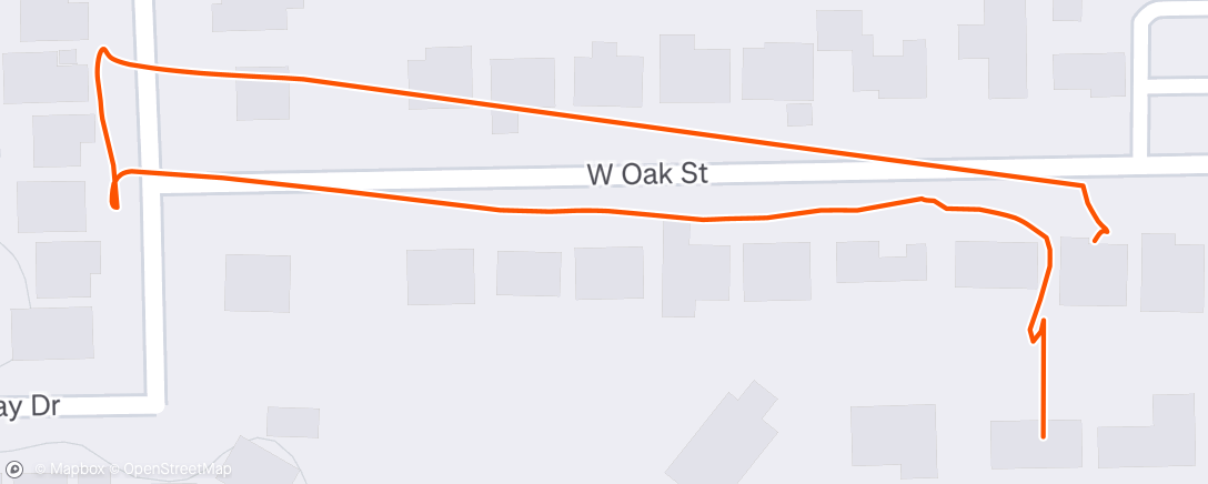 Map of the activity, Morning Walk