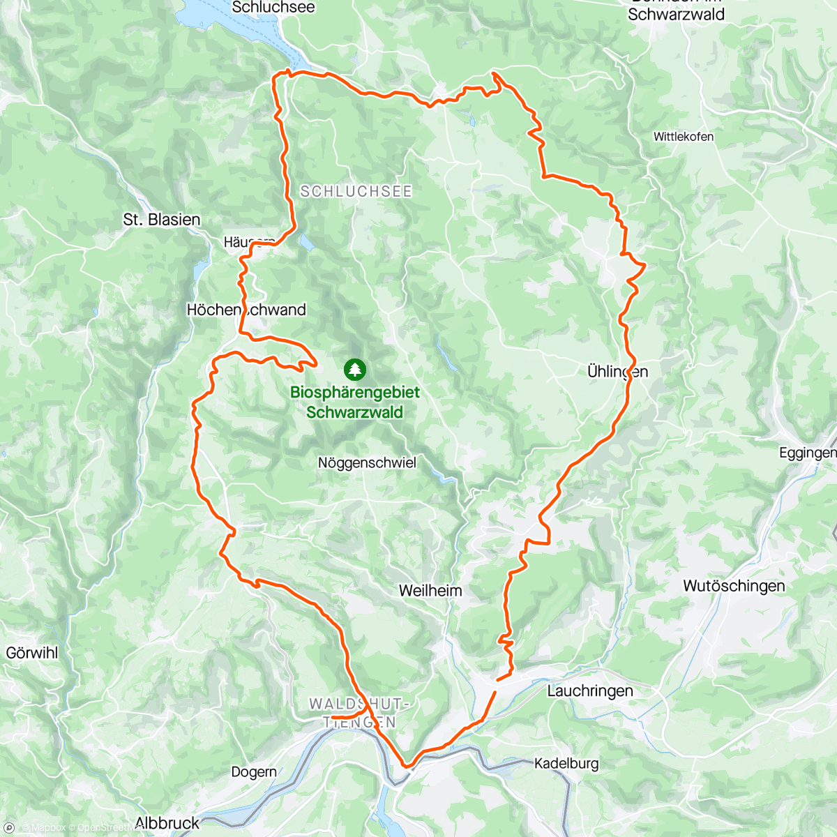 Mapa de la actividad, Schöner Schwarzwald