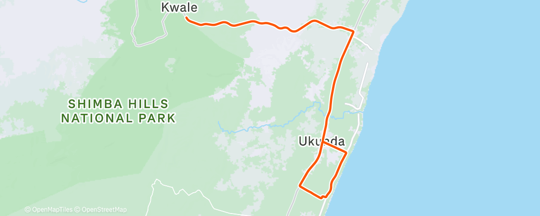 Map of the activity, African Champs RR 2025