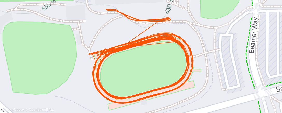 Map of the activity, Night Workout?