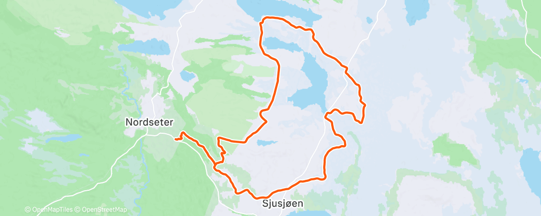 Mappa dell'attività Morning Nordic Ski