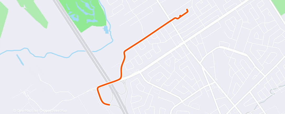 Map of the activity, Morning Run
